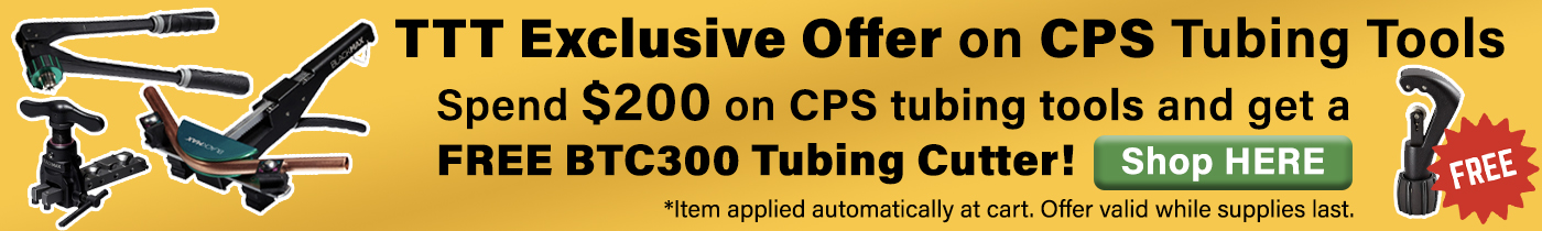 FREE GIFT with $200 purchase of CPS tubing tools. Shop Here.